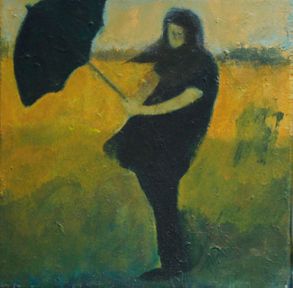 girl with an umbrella